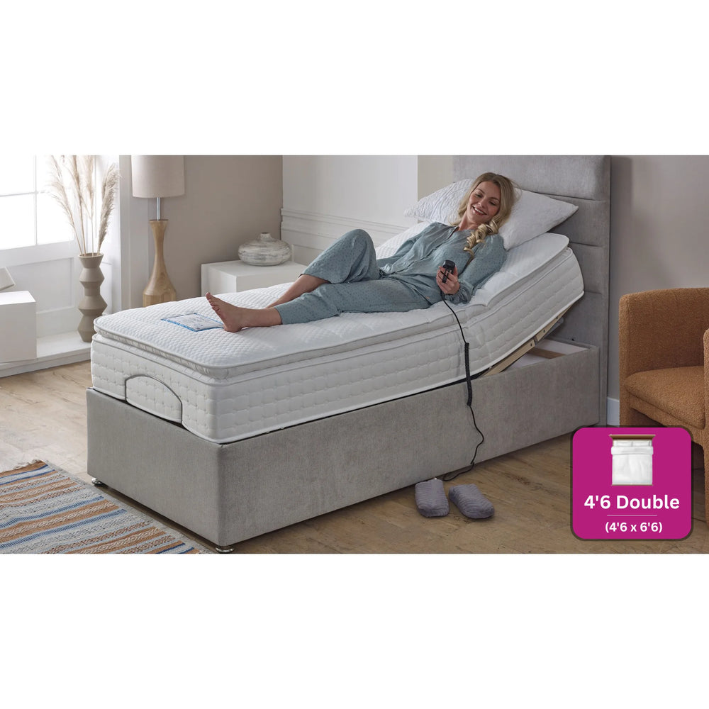 Adjust-a-bed 4ft6 Double Gel-Flex Pillow Top Adjustable Bed