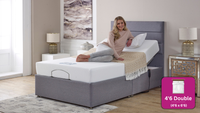 Adjust-a-bed 4ft6 Double Backcare Firm Adjustable Bed