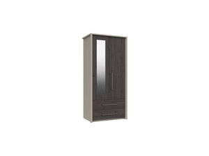 Bari 2 Door 2 Drawer Combi Robe W/ Mirror