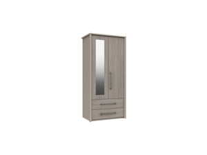 Bari 2 Door 2 Drawer Combi Robe W/ Mirror