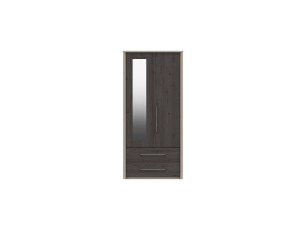 Bari 2 Door 2 Drawer Combi Robe W/ Mirror