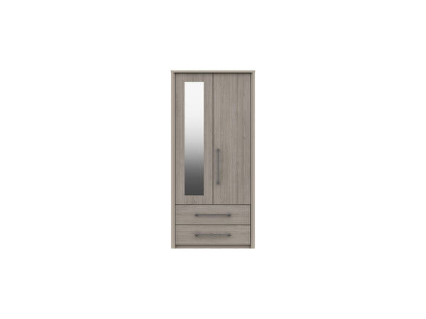 Bari 2 Door 2 Drawer Combi Robe W/ Mirror
