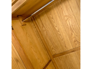 Hastings Solid Rustic Oak 2 Door Wardrobe
