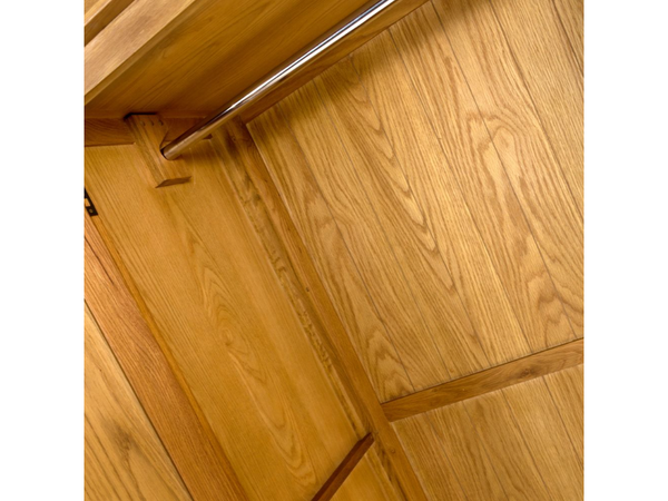 Hastings Solid Rustic Oak 2 Door Wardrobe