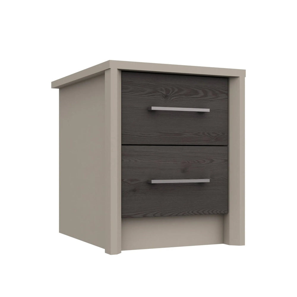 Bari 2 Drawer Bedside Cabinet