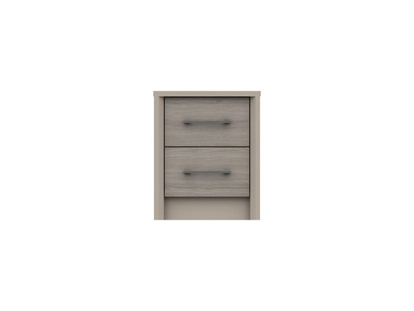 Bari 2 Drawer Bedside Cabinet