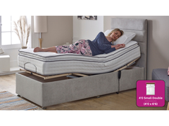 Adjust-a-bed 4ft Small Double Mayfair Luxury Pillow Top Adjustable Bed