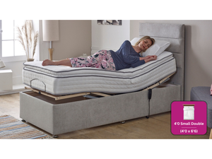 Adjust-a-bed 4ft Small Double Mayfair Luxury Pillow Top Adjustable Bed