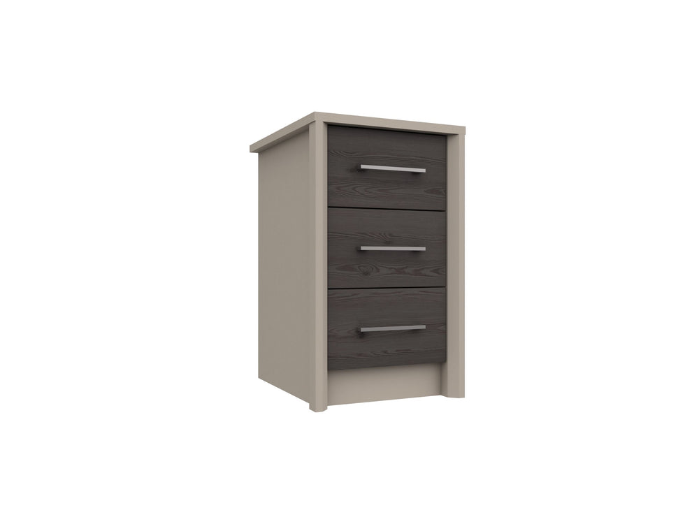Bari 3 Drawer Bedside Cabinet