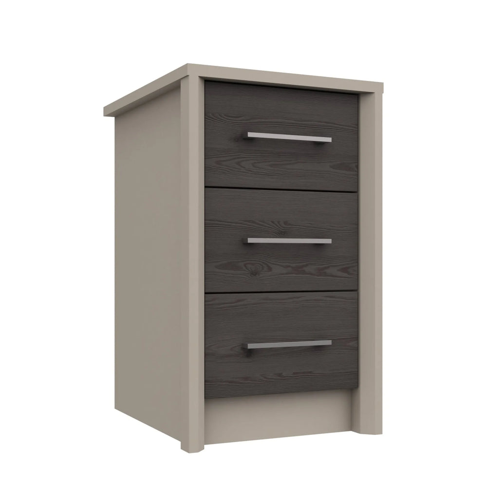 Bari 3 Drawer Bedside Cabinet