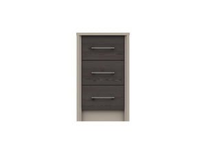 Bari 3 Drawer Bedside Cabinet