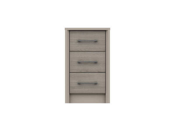 Bari 3 Drawer Bedside Cabinet