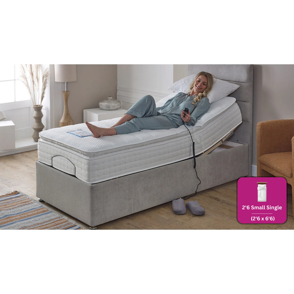 Adjust-a-bed 2ft6 Small Single Gel-Flex Pillow Top Adjustable Bed