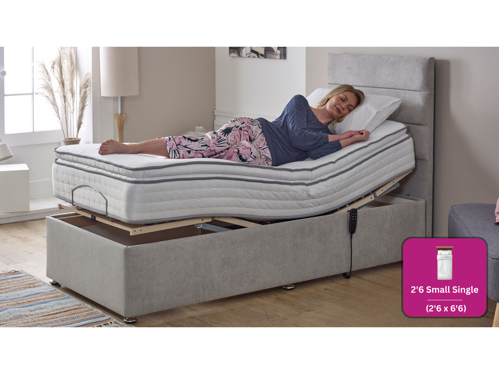 Adjust-a-bed 2ft6 Small Single Mayfair Luxury Pillow Top Adjustable Bed