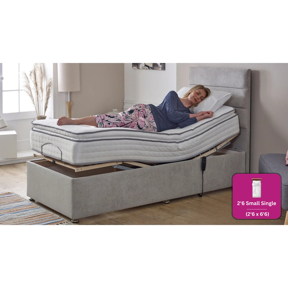 Adjust-a-bed 2ft6 Small Single Mayfair Luxury Pillow Top Adjustable Bed