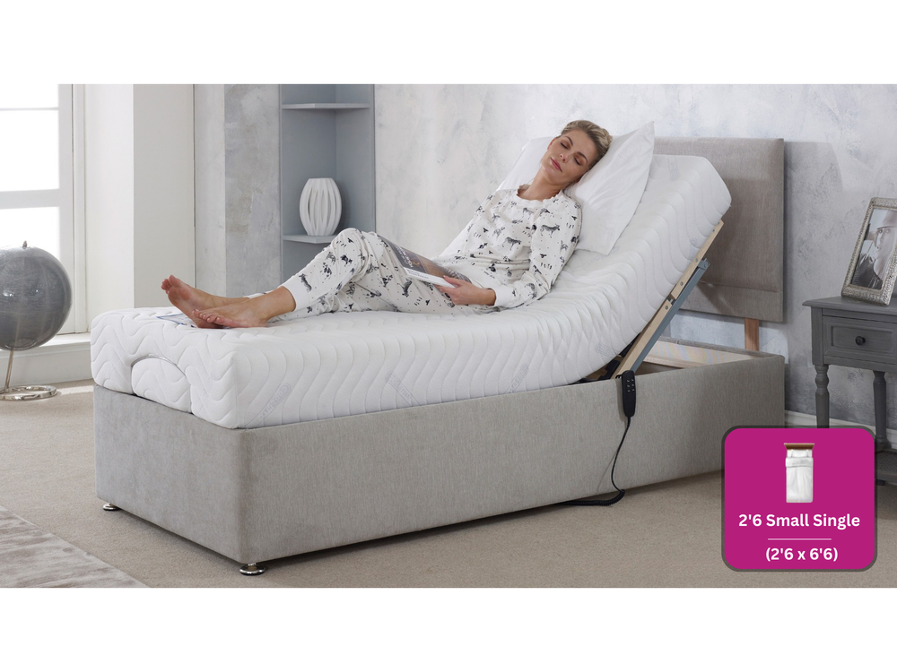 Adjust-a-bed 2ft6 Small Single Ortho Memory Adjustable Bed