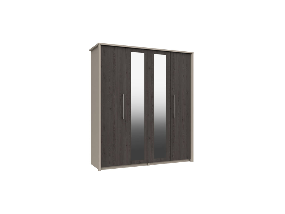 Bari 4 Door Robe W/ 2 Mirrors