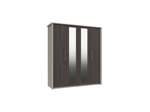 Bari 4 Door Robe W/ 2 Mirrors