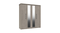 Bari 4 Door Robe W/ 2 Mirrors