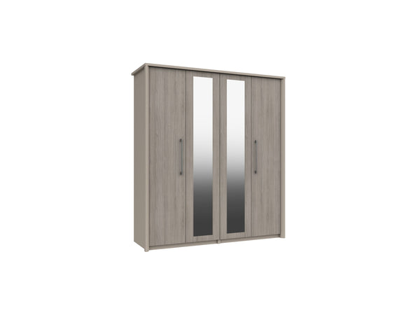 Bari 4 Door Robe W/ 2 Mirrors