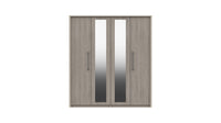Bari 4 Door Robe W/ 2 Mirrors