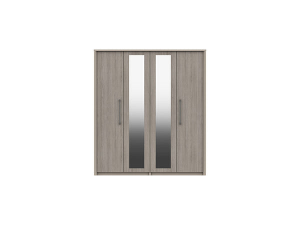 Bari 4 Door Robe W/ 2 Mirrors