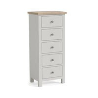 Meadow Brook Oak 5 Drawer Tall Chest
