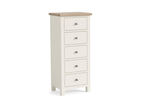 Meadow Brook Oak 5 Drawer Tall Chest