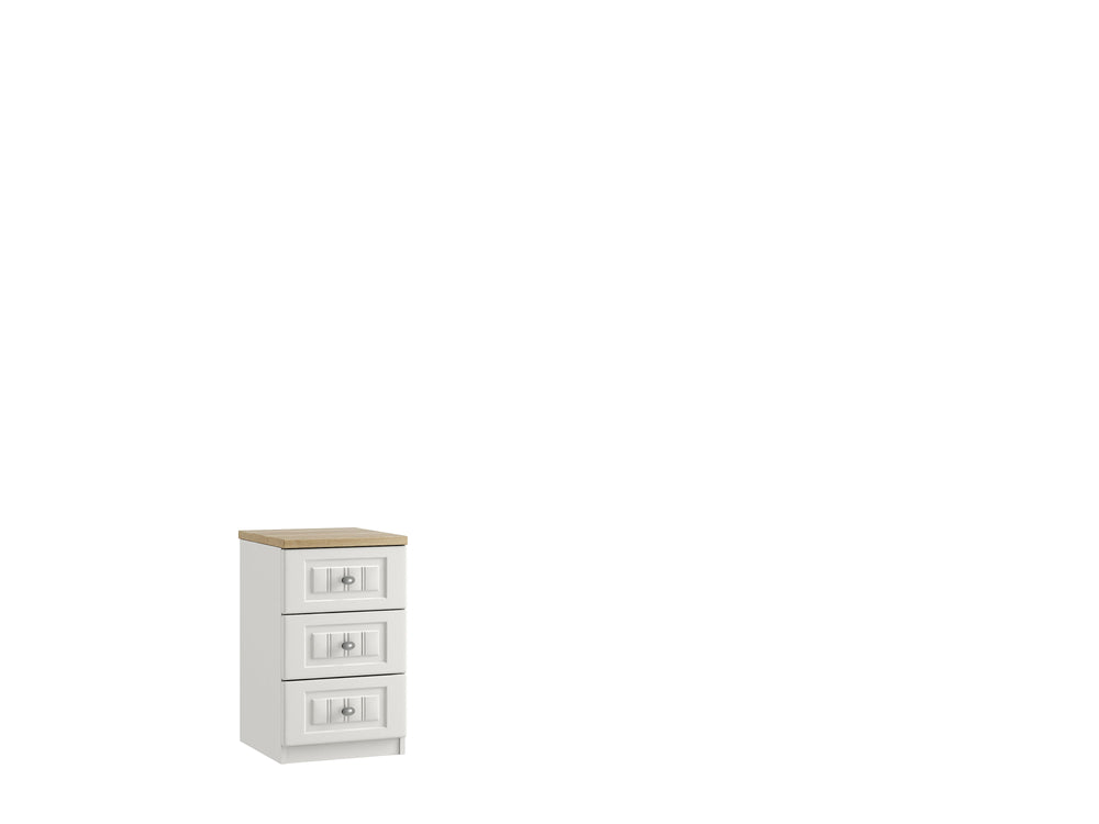 Plaza 3 Drawer Bedside Cabinet