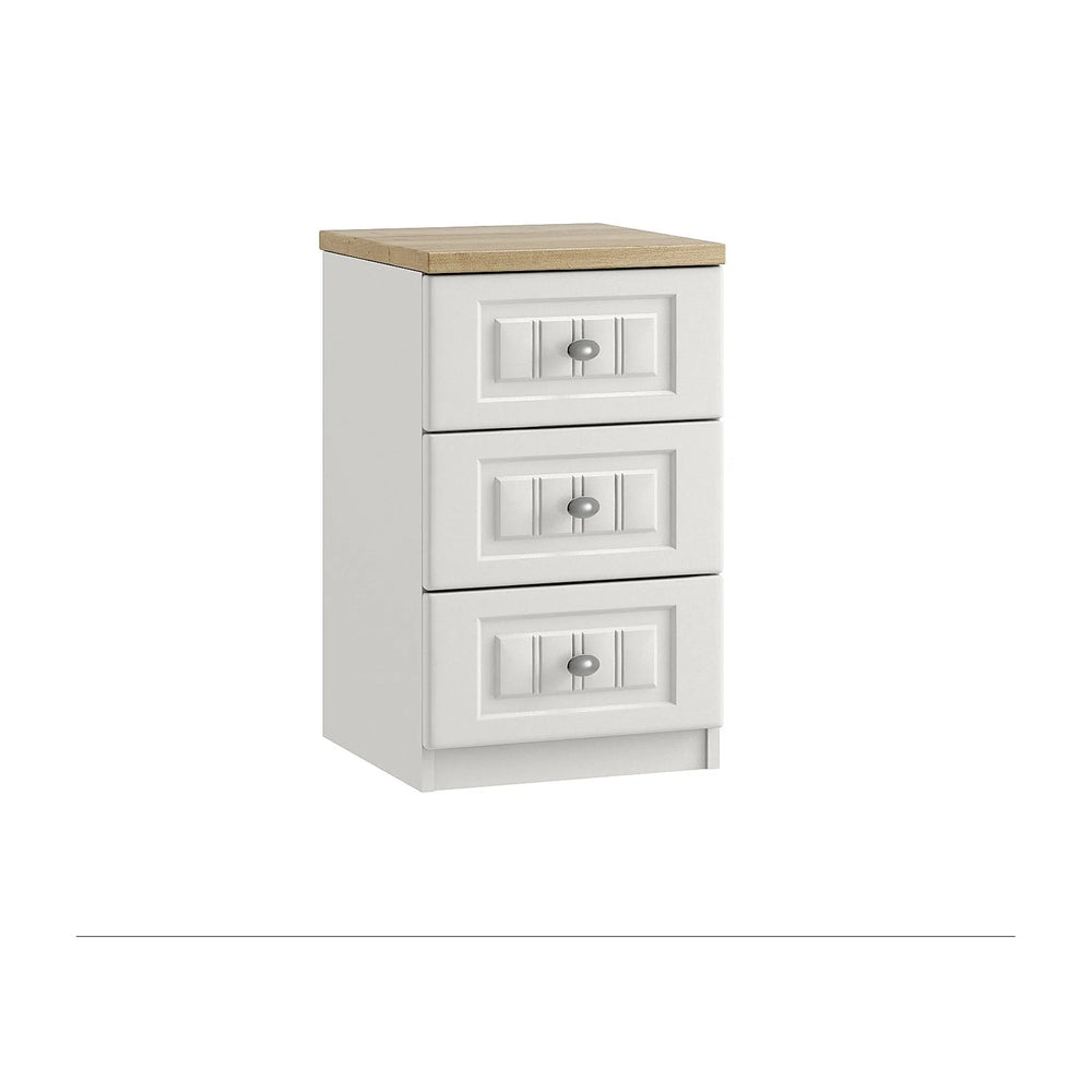 Plaza 3 Drawer Bedside Cabinet