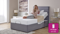 Adjust-a-bed 3ft6 Large Single Backcare Firm Adjustable Bed