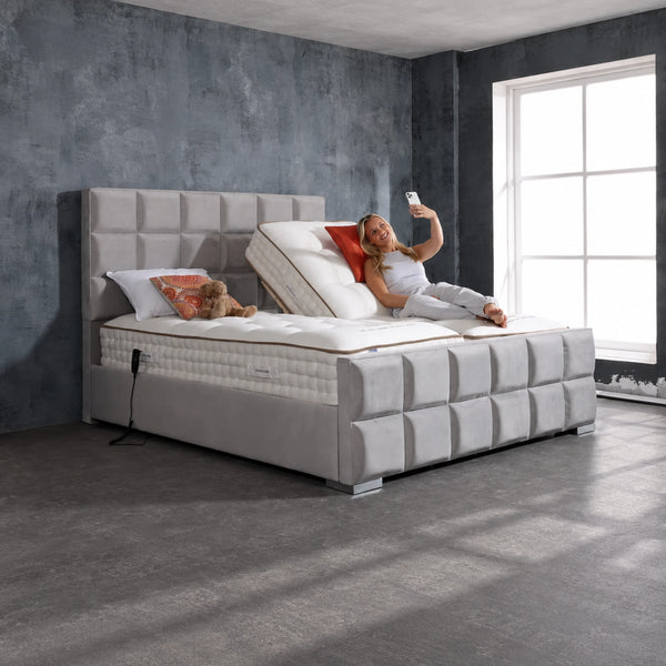 Adjust-a-bed 5ft (2 x 2ft6 Linked) Grandeur Natural 9000 Adjustable Bed