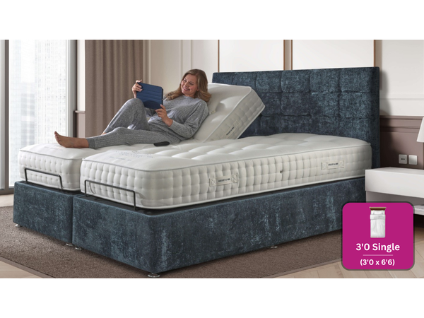 Adjust-a-bed 3ft Single Grandeur Natural 3000 Adjustable Bed