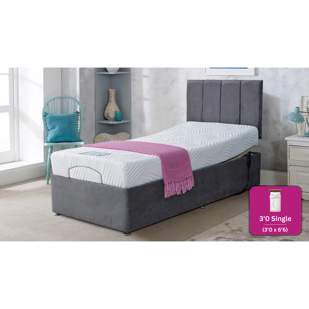 Adjust-a-bed 3ft Single Gel-Flex Ortho Adjustable Bed
