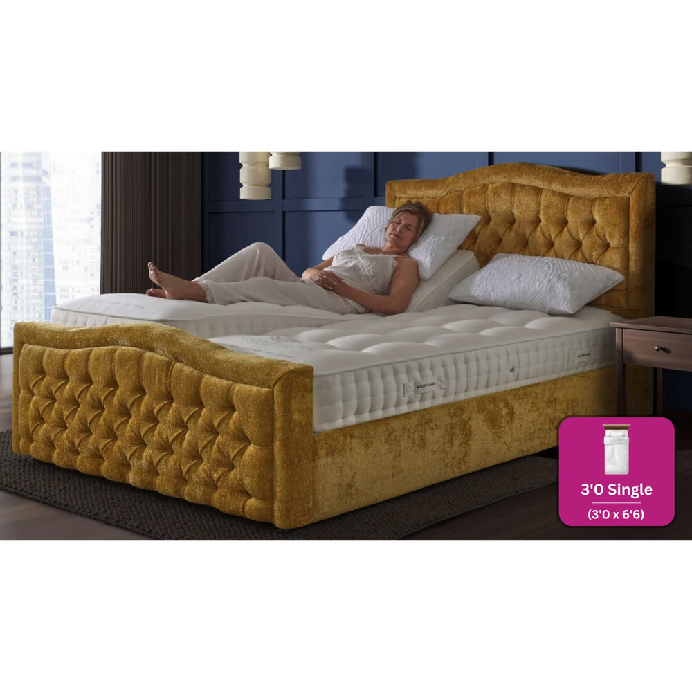 Adjust-a-bed 3ft Single Grandeur Natural 7000 Adjustable Bed