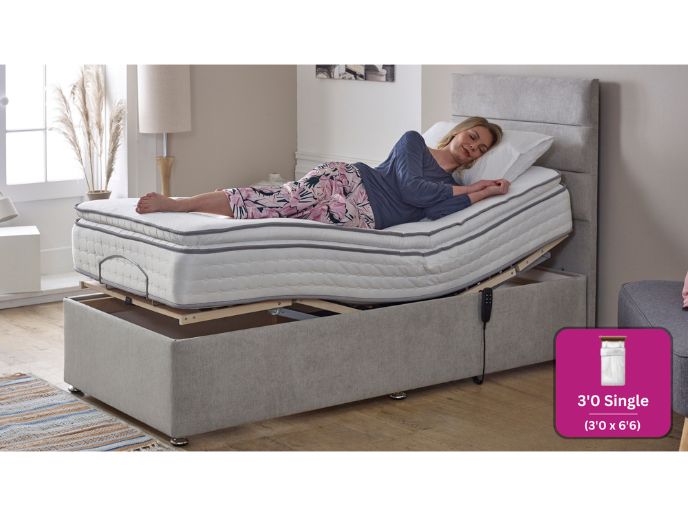 Adjust-a-bed 3ft Single Mayfair Luxury Pillow Top Adjustable Bed