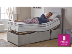 Adjust-a-bed 3ft Single Mayfair Luxury Pillow Top Adjustable Bed