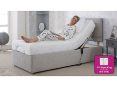 Adjust-a-bed 6ft (2 x 3ft Linked) Super King Size Ortho Memory Adjustable Bed