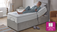 Adjust-a-bed 6ft Super King Size (2 x 3ft Linked) Gel-Flex Pillow Top Adjustable Bed