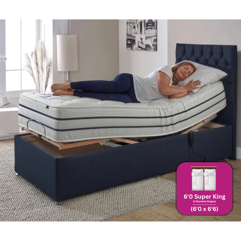Adjust-a-bed 6ft (2 x 3ft Linked) Super King Size Trilogy Adjustable Bed