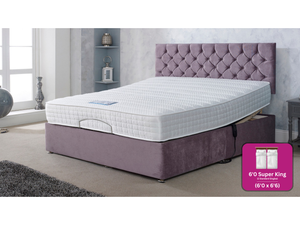 Adjust-a-bed 6ft Super King Size (2 x 3ft Linked) Gel-Flex 1000 Adjustable Bed