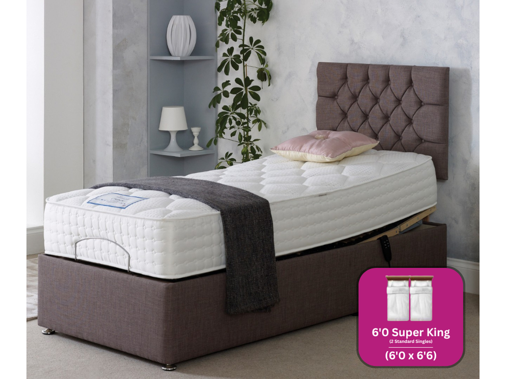 Adjust-a-bed 6ft (2 x 3ft Linked) Super King Size Linden Adjustable Bed