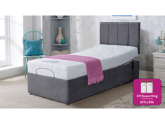 Adjust-a-bed 6ft Super King Size (2 x 2ft6 Linked) Gel-Flex Ortho Adjustable Bed