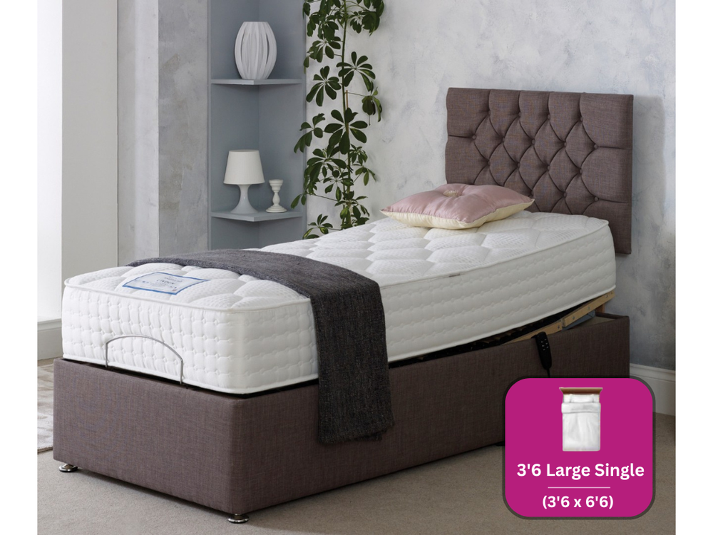 Adjust-a-bed 3ft6 Large Single Linden Adjustable Bed