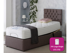 Adjust-a-bed 3ft6 Large Single Linden Adjustable Bed