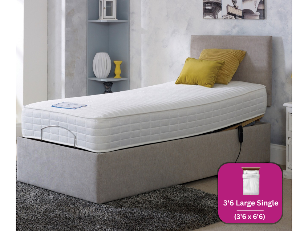 Adjust-a-bed 3ft6 Large Single Beau Adjustable Bed