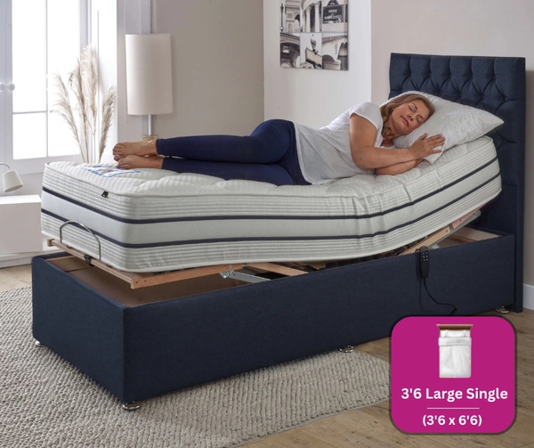 Adjust-a-bed 3ft6 Large Single Trilogy Adjustable Mattress for an Bed