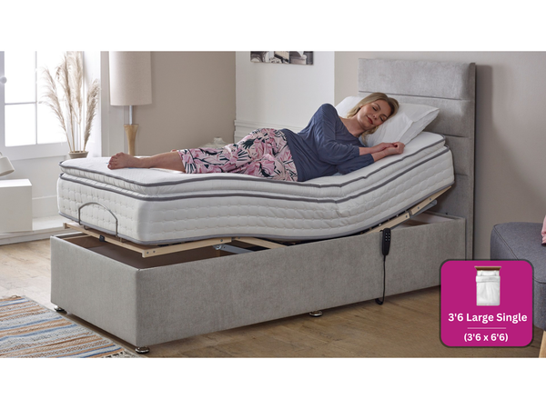 Adjust-a-bed 3ft6 Large Single Mayfair Luxury Pillow Top Adjustable Bed