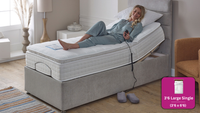 Adjust-a-bed 3ft6 Large Single Gel-Flex Pillow Top Adjustable Bed