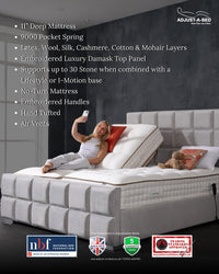 Adjust-a-bed 3ft6 Large Single Grandeur Natural 9000 Adjustable Bed
